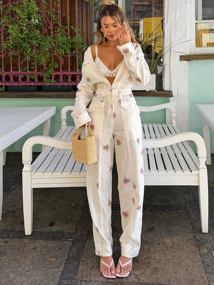 Women'S Formal Wear Jumpsuit - 2026 Herbst Eleganter Bedruckter Damen-Jumpsuit Mode