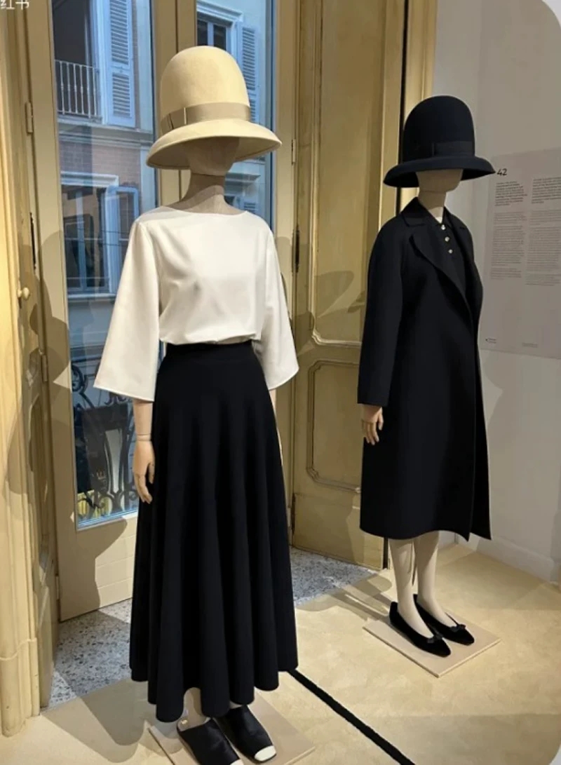 Women Formal Wear With Skirt - Neuer Herbstrock für Damen aus Wolle-Seiden-Mischgewebe,