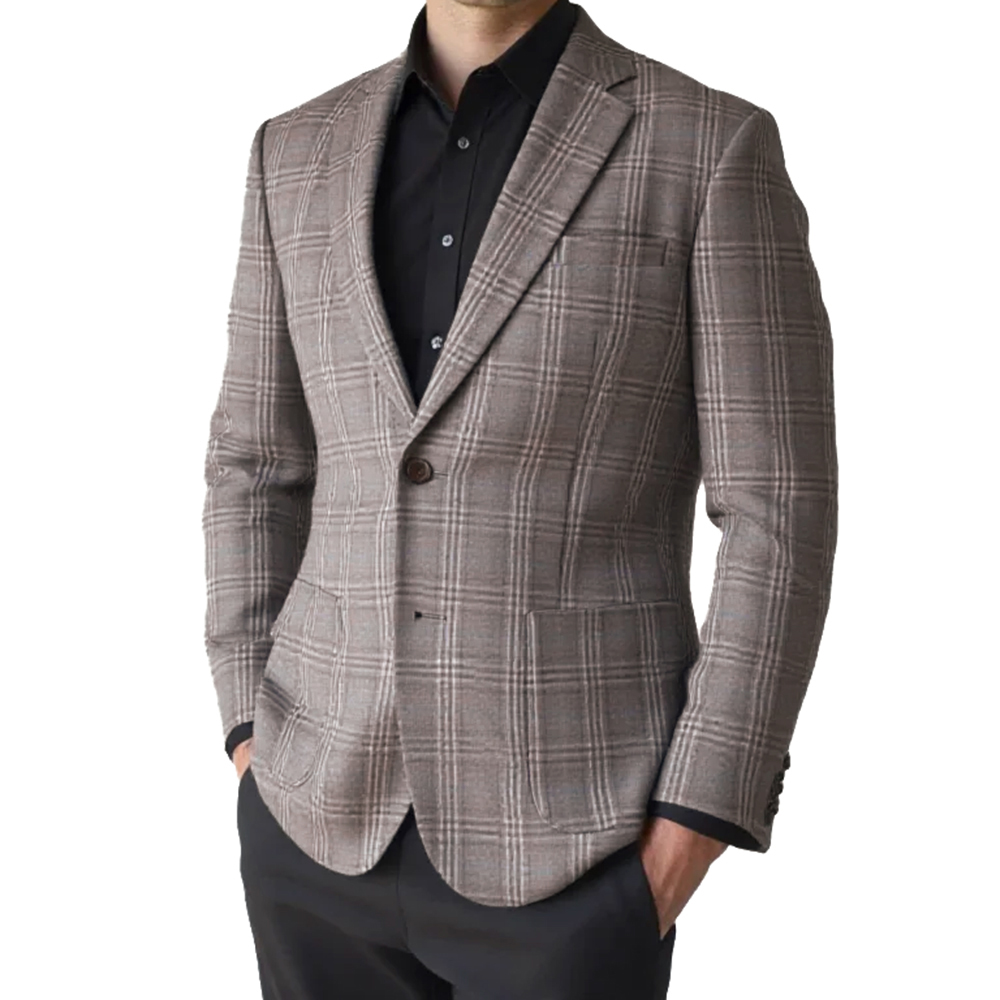 Tailored Coat Wool - 2026 mode Männer Jacke Braun Grau