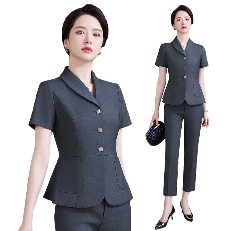 Women Formal Wear For Interview - Pop 2024 Sommer formelle OL-Stile Damen
