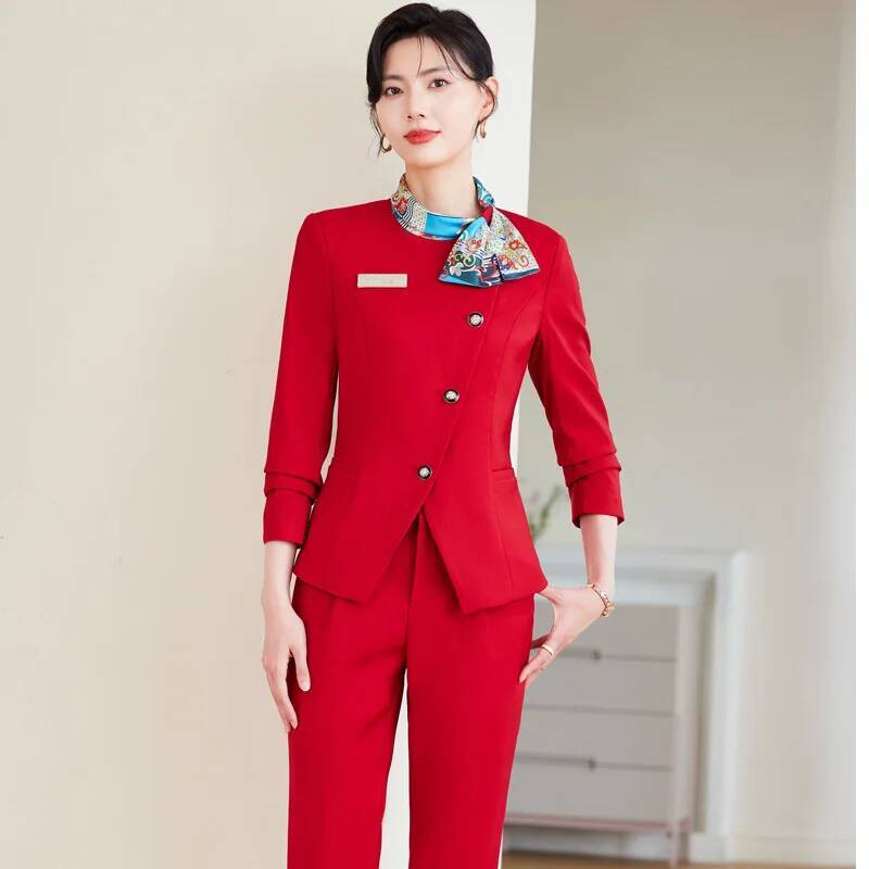 Women Formal Wear For Interview - Plus Size Formale elegante Stile Hosenanzüge