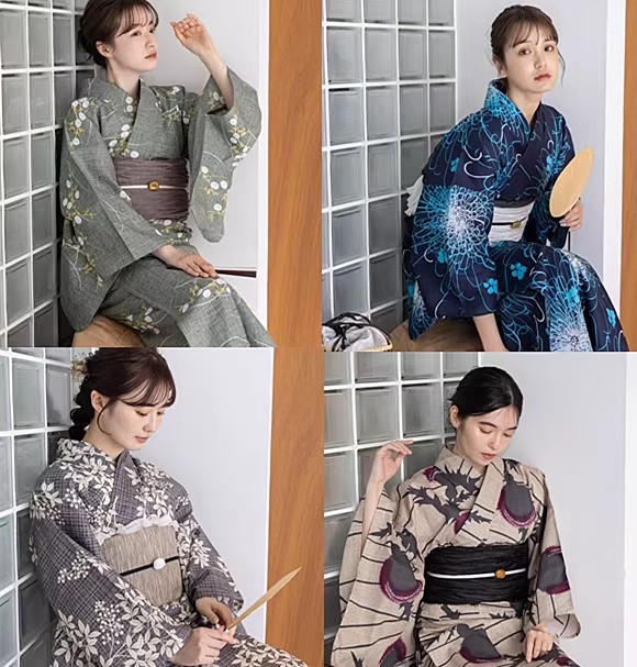 Women Formal Wear Photoshoot - Japanischer Kimono/Yukata für Damen, traditioneller formeller