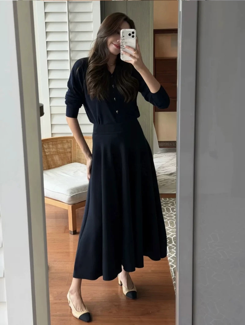 Neuer Herbstrock für Damen aus – Women Formal Wear With Skirt Bewertung und Preis
