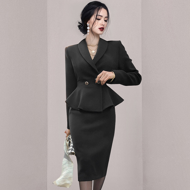 Elegante Büro Damen Kleid Anzü – Women Formal Wear With Skirt Bewertung und Preis