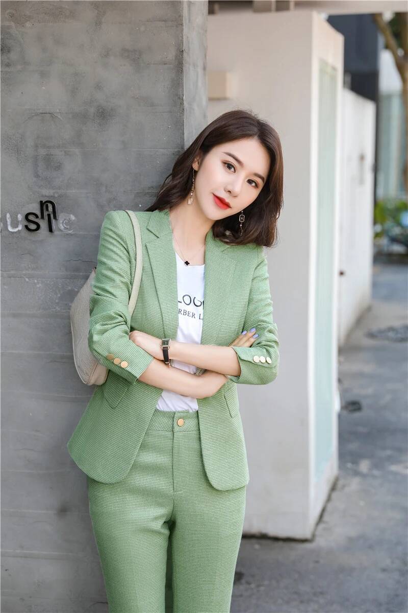 Neuartige grüne Uniform-Design – Women Formal Wear For Interview Bewertung und Preis