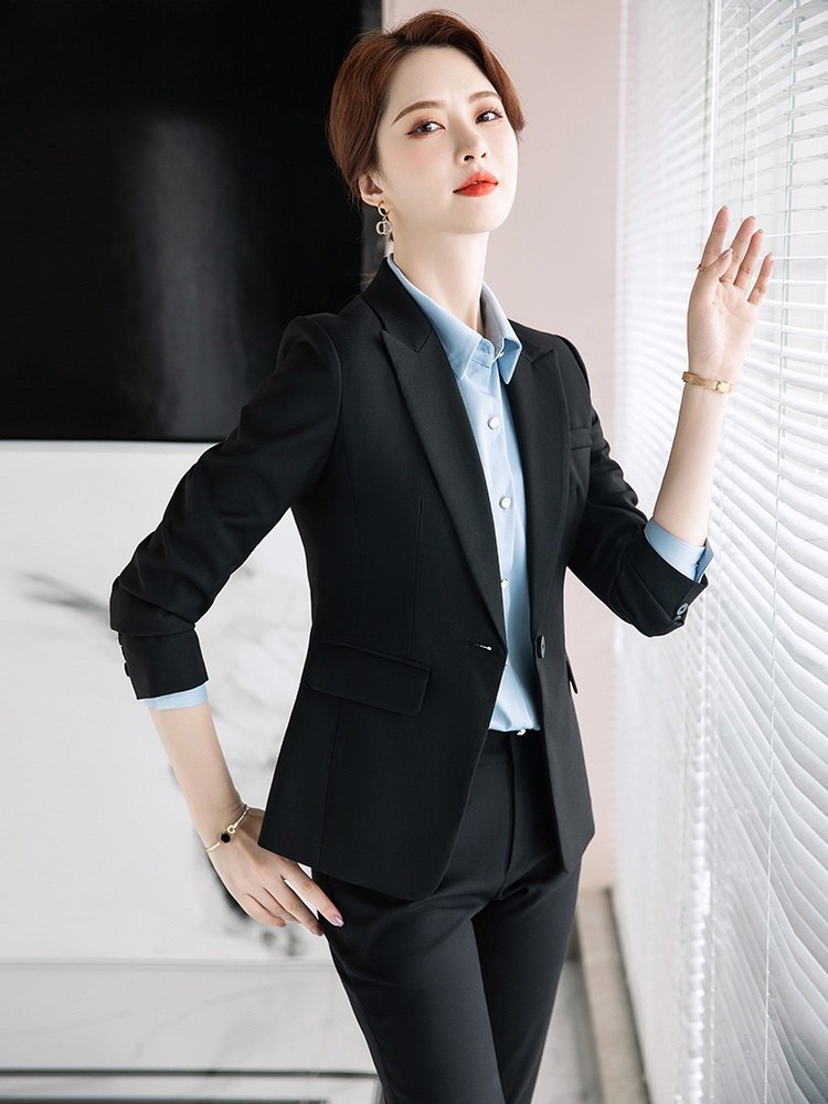 Graues Anzug-Set für Damen Frü – Women Formal Wear For Interview Bewertung und Preis