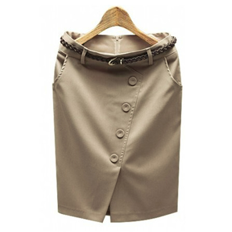 Damen-Knopf, geteilter Saum, h – Women Formal Wear With Skirt Bewertung und Preis
