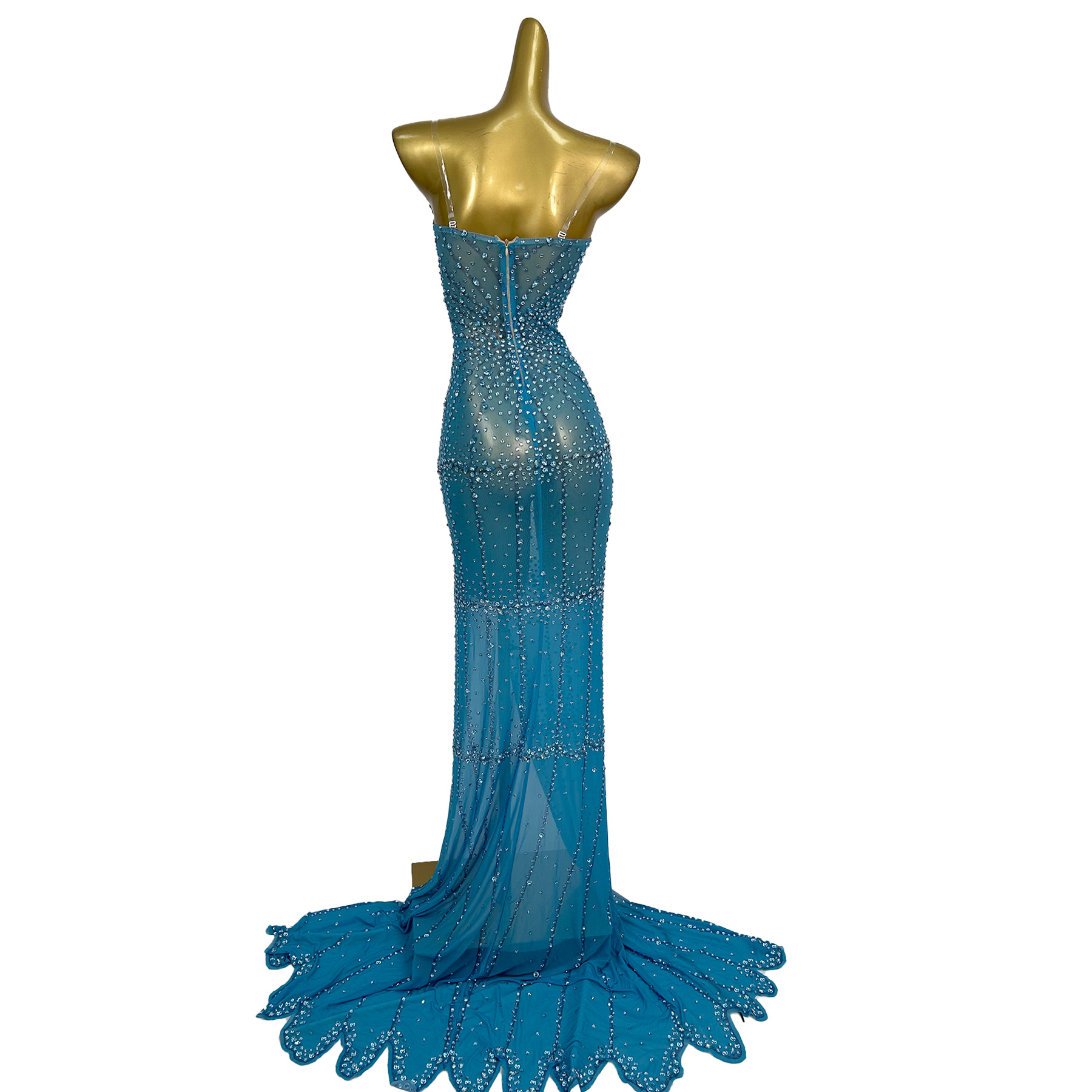 Hochwertiges Abendkleid mit Fu – Women Formal Wear Photoshoot Bewertung und Preis