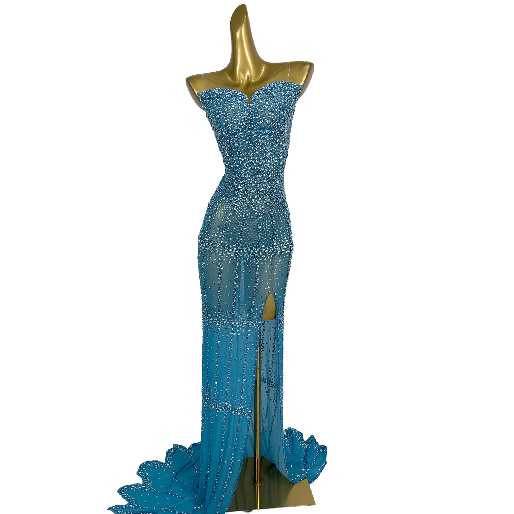 Hochwertiges Abendkleid mit Fu – Women Formal Wear Photoshoot Bewertung und Preis